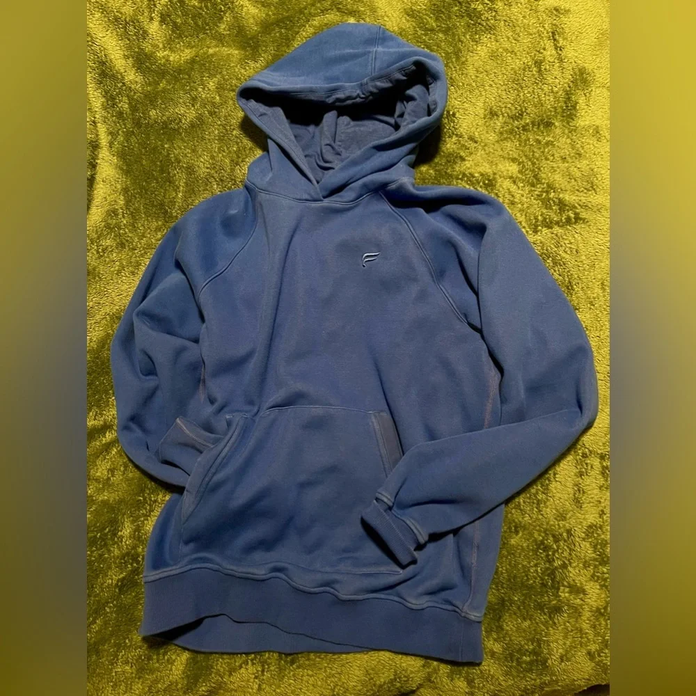 Fabletics Fleece Pullover Hoodie Sweatshirt - Blue, Medium - Picture 1 of 3